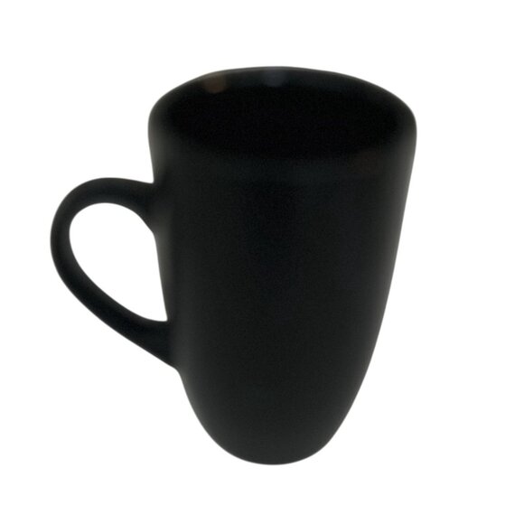 Black Ceramic Cat Face Coffee Mug 5" High - Picture 2 of 3